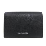 Pre-owned Leather wallets Balenciaga Vintage , Black , Dames