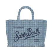 Tweed Colette Tas MC2 Saint Barth , Blue , Dames