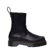 Zwarte Bikerlaarzen met Metalen Details Dr. Martens , Black , Dames