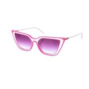 Ovale Acetaat Zonnebril met UV-bescherming Guess , Pink , Dames