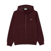 Basic Zip Hoodie Sweaters Lacoste , Red , Heren