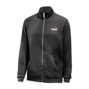 Katoenen sweatshirt met rits en logo Puma , Black , Heren