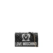 Zwarte Schoudertas Trendy Elegant Moschino , Black , Dames