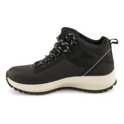 Zwarte Leren Laarzen Skechers , Black , Dames