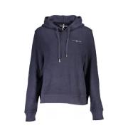 Blauwe hoodie met print Tommy Hilfiger , Blue , Dames