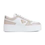 Witte Veterschoenen voor Vrouwen Prada , White , Dames