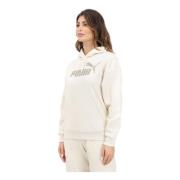 Dierenprint hoodie voor vrouwen Puma , Beige , Dames