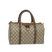 Pre-owned Leather gucci-bags Gucci Vintage , Beige , Dames