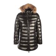 Lila gewatteerde jas met capuchon Jott , Black , Dames