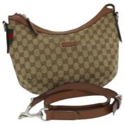 Pre-owned Canvas gucci-bags Gucci Vintage , Brown , Dames