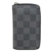 Pre-owned Canvas wallets Louis Vuitton Vintage , Black , Dames