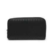 Pre-owned Leather wallets Bottega Veneta Vintage , Black , Dames