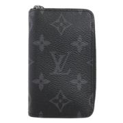 Pre-owned Leather wallets Louis Vuitton Vintage , Black , Dames