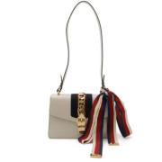 Pre-owned Leather gucci-bags Gucci Vintage , White , Dames