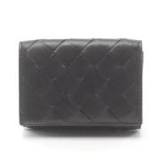 Pre-owned Leather wallets Bottega Veneta Vintage , Black , Dames