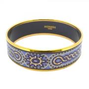 Pre-owned Fabric bracelets Hermès Vintage , Blue , Dames