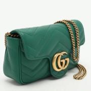 Pre-owned Leather gucci-bags Gucci Vintage , Green , Dames