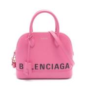 Pre-owned Leather balenciaga-bags Balenciaga Vintage , Pink , Dames