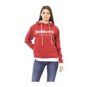 Hoodie met lange mouwen Baldinini , Red , Dames