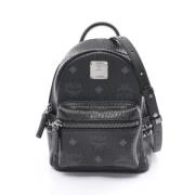 Pre-owned Coated canvas backpacks MCM Pre-owned , Black , Dames