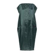 Jurkje met logo patch MM6 Maison Margiela , Green , Dames