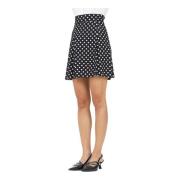 A-lijn rok met polka dots Mar De Margaritas , Black , Dames