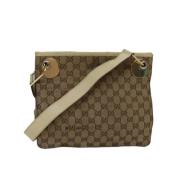 Pre-owned Canvas gucci-bags Gucci Vintage , Beige , Dames