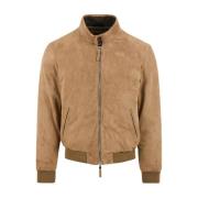 Stijlvol leren jas model Elvis The Jack Leathers , Brown , Heren