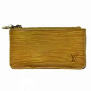 Pre-owned Leather wallets Louis Vuitton Vintage , Yellow , Dames