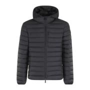 Hooded jas met Juncus stijl Save The Duck , Black , Heren