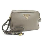 Pre-owned Leather prada-bags Prada Vintage , Gray , Dames