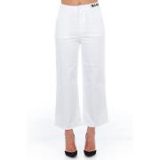 Hoge Taille Cropped Broek met Meerdere Zakken Frankie Morello , White ...