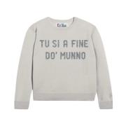 Dames Crew Neck Pullover MC2 Saint Barth , Gray , Heren