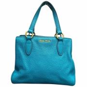 Pre-owned Leather handbags Miu Miu Pre-owned , Blue , Dames