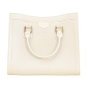 Witte Handtas Flat Wood Stijl Marc Ellis , White , Dames