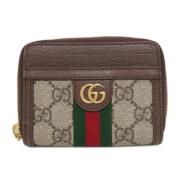 Pre-owned Plastic wallets Gucci Vintage , Brown , Dames