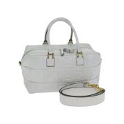 Pre-owned Leather fendi-bags Fendi Vintage , White , Dames