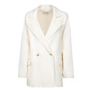 Witte Elegante Jas Aw24 Loulou Studio , White , Dames