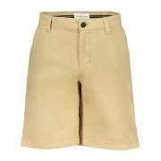 Beige Bermuda Shorts met Logo Detail Calvin Klein , Beige , Heren