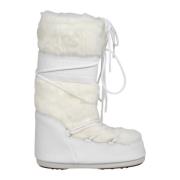 Imitatiebont Sneeuwlaarzen Moon Boot , Beige , Dames