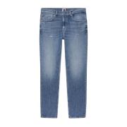 Slim katoenen stretch jeans - Blauw Tommy Jeans , Blue , Heren