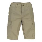 Groene Bermuda Shorts met Zakken en Logo North Sails , Green , Heren