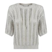 Luxe Sweaters voor Mannen en Vrouwen Brunello Cucinelli , Gray , Dames