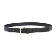 Stijlvol Zwart Leren Riem Prada , Black , Dames