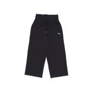 Streetwear Straight Broek voor Dames Puma , Black , Dames