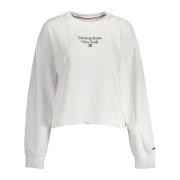 Witte hoodie met borduursel en logo Tommy Hilfiger , White , Dames