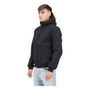 Zwarte Hooded Zip-Up Jacket Lyle & Scott , Black , Heren