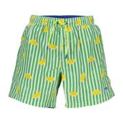 Groene Heren Zwemboxers met Contrastdetails North Sails , Green , Here...