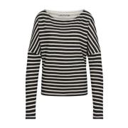 Gestreept Cashmere Ronde Hals T-shirt Juvia , Multicolor , Dames