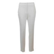 Witte pakbroek met zijopening Peserico , White , Dames